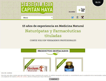 Tablet Screenshot of herbolariocapitanhaya.es